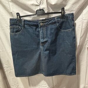 Classic Blue Jean Skirt